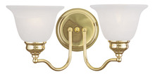  1352-02 - 2 Light Polished Brass Bath Light