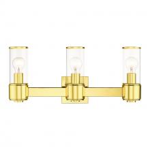  17143-02 - 3 Light Polished Brass Vanity Sconce