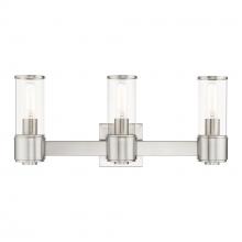  17143-91 - 3 Light Brushed Nickel Vanity Sconce