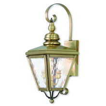  2031-01 - 2 Light AB Outdoor Wall Lantern