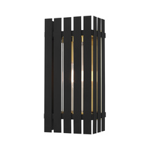  20753-04 - 1 Lt Black Outdoor Wall Lantern