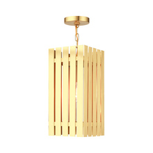  20757-12 - 1 Lt Satin Brass Outdoor Pendant Lantern