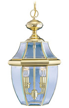  2255-02 - 2 Light PB Outdoor Chain Lantern