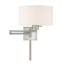  40037-91 - 1 Lt Brushed Nickel Swing Arm Wall Lamp