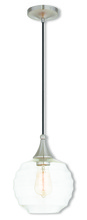  40611-91 - 1 Light Brushed Nickel Mini Pendant