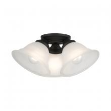  40727-04 - 3 Light Black Flush Mount