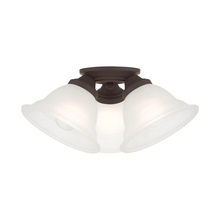  40727-07 - 3 Lt Bronze Flush Mount