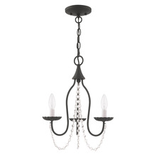  40793-04 - 3 Lt Black Mini Chandelier