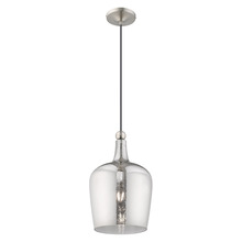  41244-91 - 1 Lt Brushed Nickel Mini Pendant