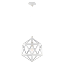  41328-03 - 1 Lt White Mini Pendant