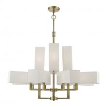  42669-01 - 12 Light Antique Brass Extra Large Foyer Chandelier