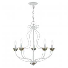  42905-60 - 5 Light Antique White Chandelier