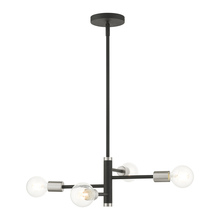  45864-04 - 4 Lt Black Chandelier