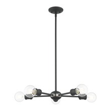  46135-76 - 5 Lt Scandinavian Gray Chandelier