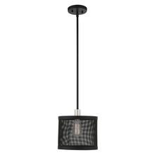  46212-04 - 1 Lt Black Pendant