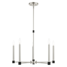  46885-91 - 5 Lt Brushed Nickel Chandelier