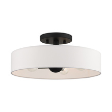  46927-04 - 4 Lt Black Semi Flush Mount