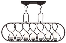  47196-67 - 7 Light Olde Bronze Linear Chandelier