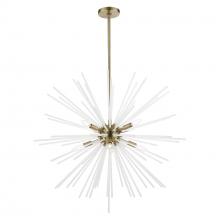  48828-01 - 8 Light Antique Brass Large Foyer Chandelier