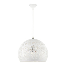  49544-03 - 3 Lt White Pendant