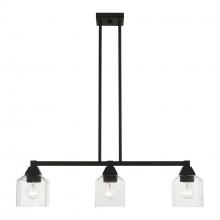  49763-04 - 3 Light Black Linear Chandelier