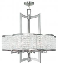  50576-91 - 6 Light Brushed Nickel Chandelier