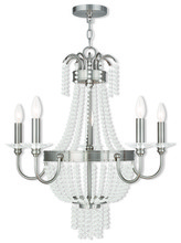  51845-91 - 5 Light Brushed Nickel Chandelier