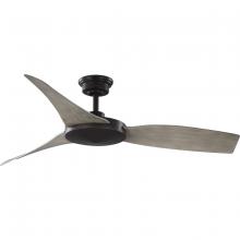  P250071-020 - Spicer Collection 54" Three-Blade Antique wood/Antique Bronze Indoor/Outdoor DC Motor Contempora