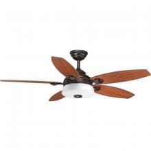 Progress P2544-2030K - Graceful Collection 54" 5 Blade Fan w/ LED Light