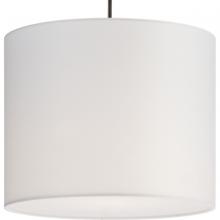  P500386-195 - Markor Collection One-Light White Linen Shade Transitional Pendant