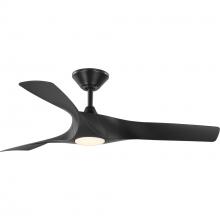  P250060-031-30 - Ryne Collection 52" 3-Blade Matte Black LED Transitional Indoor/Outdoor DC Ceiling Fan