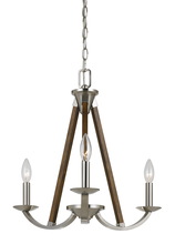  FX-3604-3 - 60W X 3 Monica Metal Chandelier