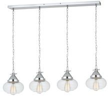  FX-3624-4P - 60W X 4 Maywood Glass Pendant (Edison Bulbs Not included)