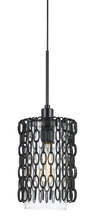  FX-3643-1 - 60W Braccino Chainedglass Pendant Fixture (Edison Bulbs Not included)