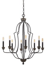  FX-3689-8 - 60W X 8 Lebrija Metal Chandelier (Edison Bulbs Not included)