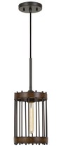  FX-3700-1 - Cantania 60W Metal Pendant Fixture (Edison Bulbs Not included)