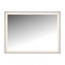  LM4WG-C4836 - LED Lighted Mirror Wall Glow Style With Frosted Glass To The Edge, 48" X 36" With Easy Cleat