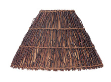  SH-8018 - Round Hard Back Twig Shade