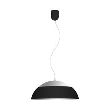  202268A - 1x35W LED Pendant w/ Black Outer Finish & Silver Interior Finish