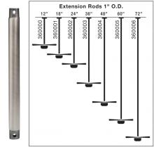  360000OBB - Fan Down Rod 12 Inch