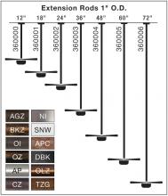  360004OZ - Fan Down Rod 48 Inch