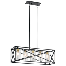  44081BK - Linear Chandelier 5Lt