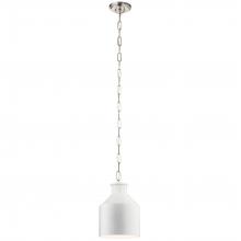  44306WH - Montauk 1 Light Mini Pendant White