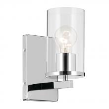  45495CHCLR - Crosby 4.5" 1-Light Wall Sconce with Clear Glass in Chrome