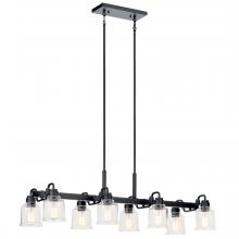  52400BK - Linear Chandelier 8Lt