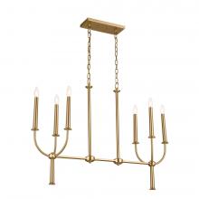  52495BNB - Linear Chandelier 6Lt