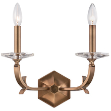  2232-RB - 2 Light Roman Bronze Eclectic Sconce Draped In Optical Crystal