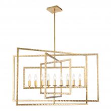  337-GA - Capri 9 Light Antique Gold Chandelier