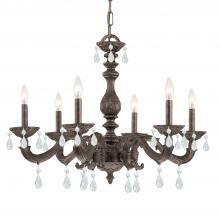  5036-VB-CL-MWP - Paris Market 6 Light Clear Crystal Venetian Bronze Chandelier