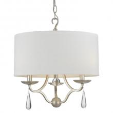  5973-SL - Manning 3 Light Silver Leaf Chandelier